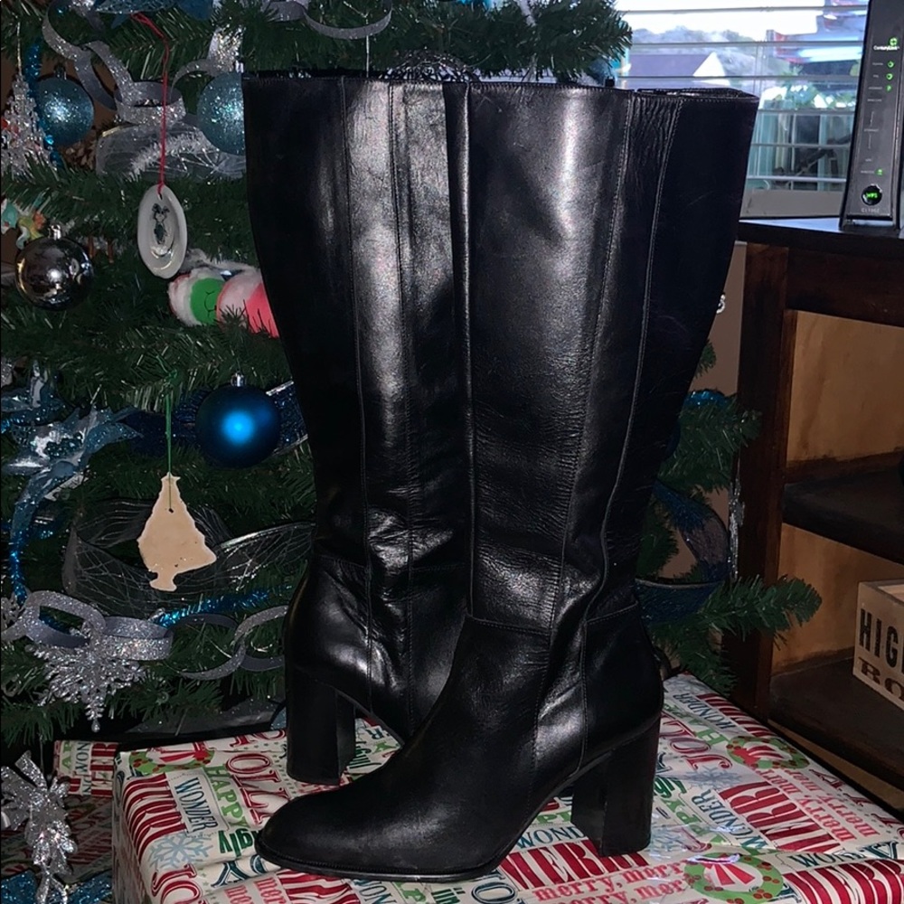 Glacee leather ridding boots 3” heel sz 7m